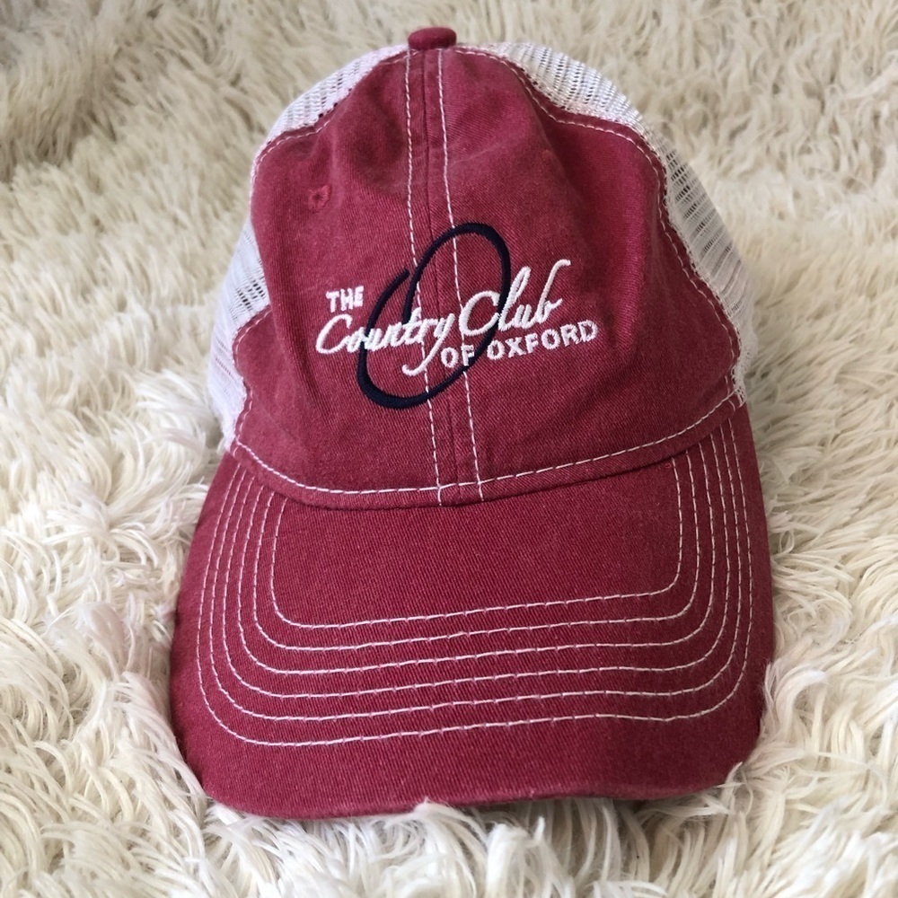 Country Club of Oxford Red Baseball Trucker Cap